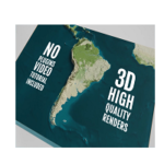 Videohive 3D Physical Map South America for After Effects Download Free
