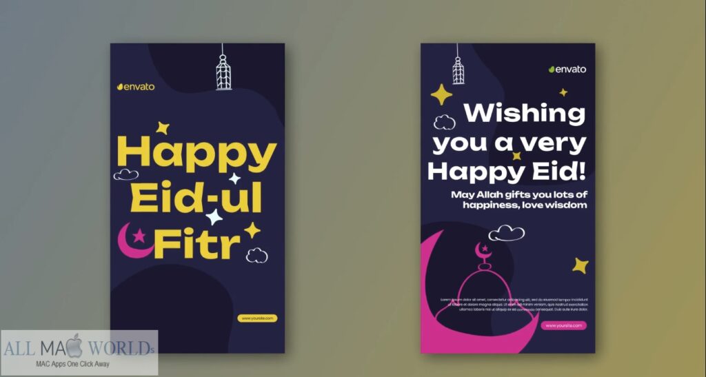 Videohive Eid Mubarak Ramadan Instagram stories Plugin for After Effects Free Download