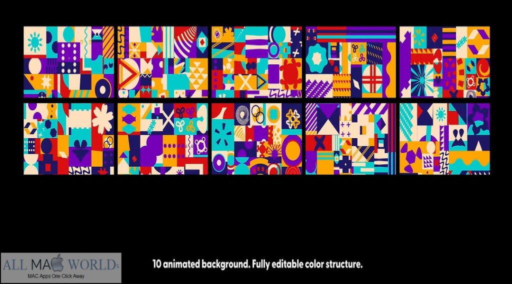 Videohive Geometric Backgrounds Project for After Effects Free Download
