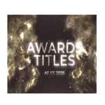 Videohive Gold Awards Titles for After Effects Download Free