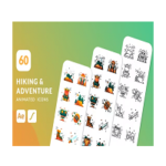 Videohive Hiking & Adventure Animated Icons for After Effects Download Free