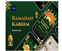 Videohive Ramadan Kareem Stories Pack Video Display for After Effect Download Free