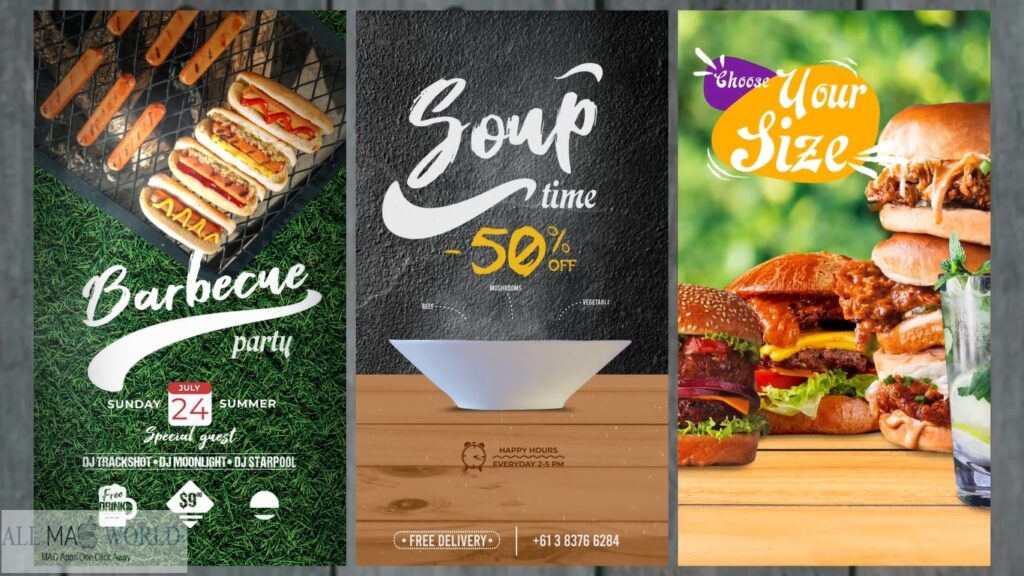 Videohive Restaurant Promo-Social Network Plugin for After Effects Free Download