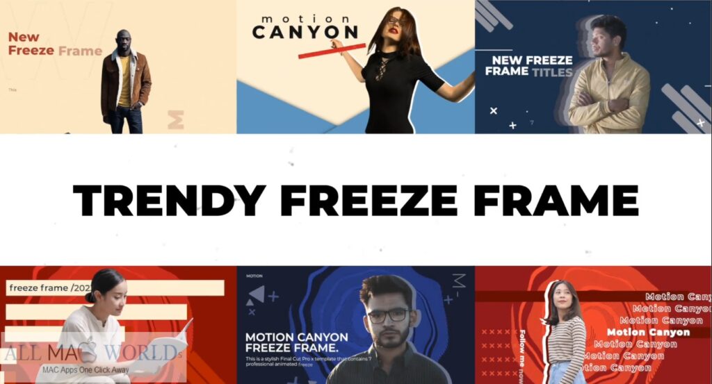 Videohive Trendy Freeze Frame Project for After Effects Free Download
