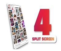 Videohive Vertical Multiscreen 4 Split Screen for After Effects Download Free