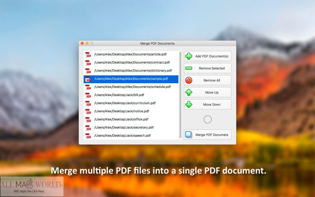 pdf merge mac