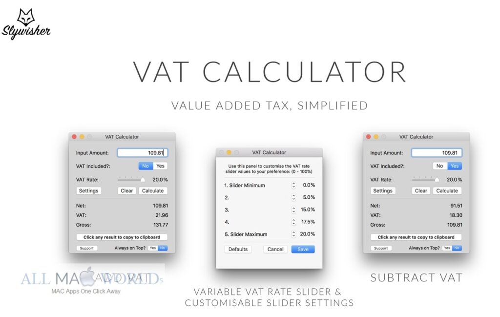 VAT Calculator 3 for Mac Free Download