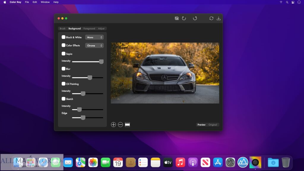 Color Ray Photo Color & Blur 1.5 for macOS Free Download