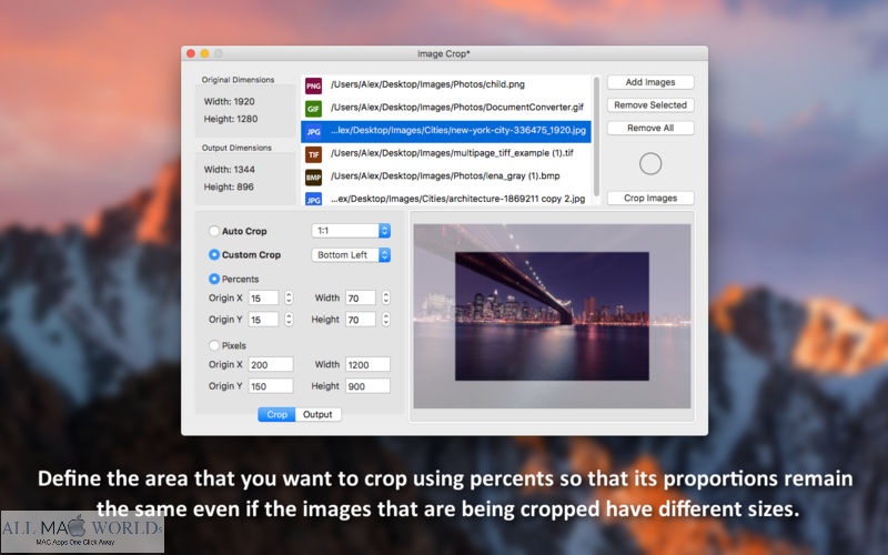 Image Crop Batch Crop Photos 1.4 for macOS Free Download
