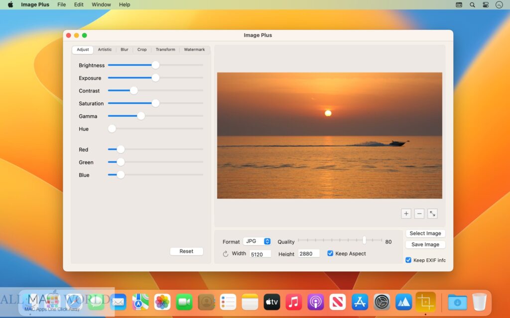 Image Plus Easy Photo Editor 1.4 for Mac Free Download