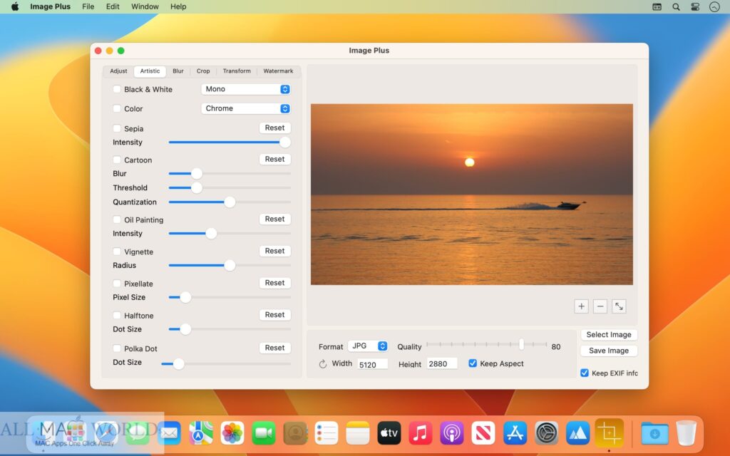Image Plus Easy Photo Editor 1.4 for macOS Free Download