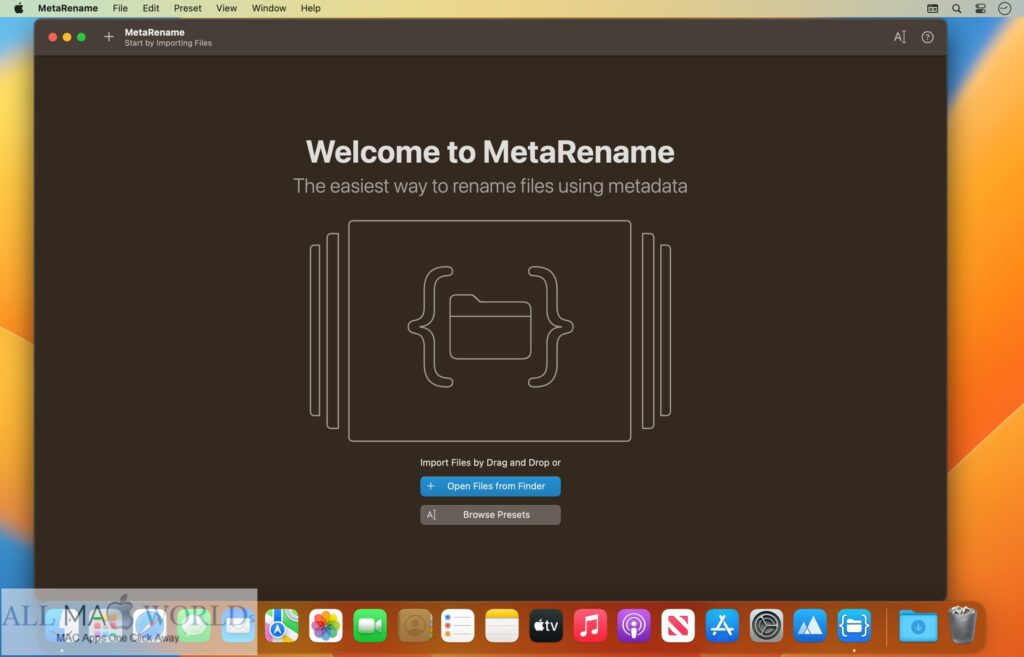 MetaRename 1.0 for Mac Free Download
