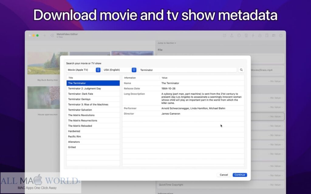 MetaVideo 1.0 for macOS Free Download