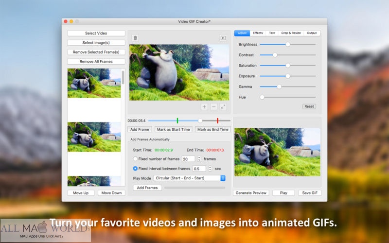 Video GIF Creator GIF Maker 1.3 for Mac Free Download