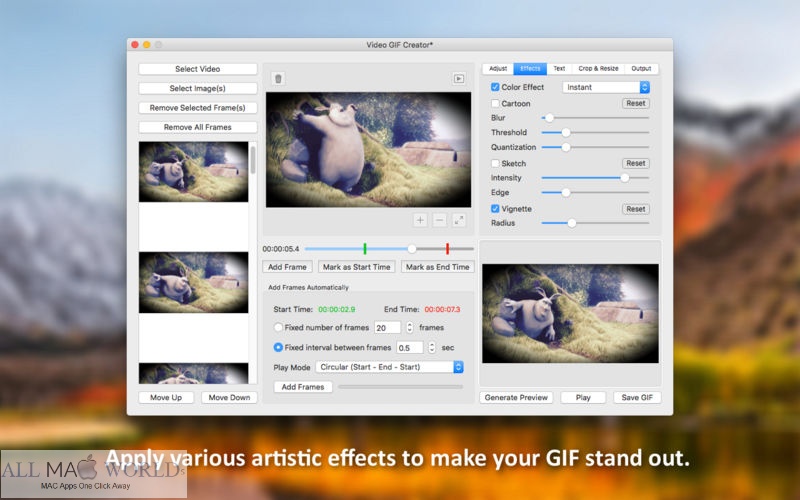 Video GIF Creator GIF Maker 1.3 for macOS Free Download