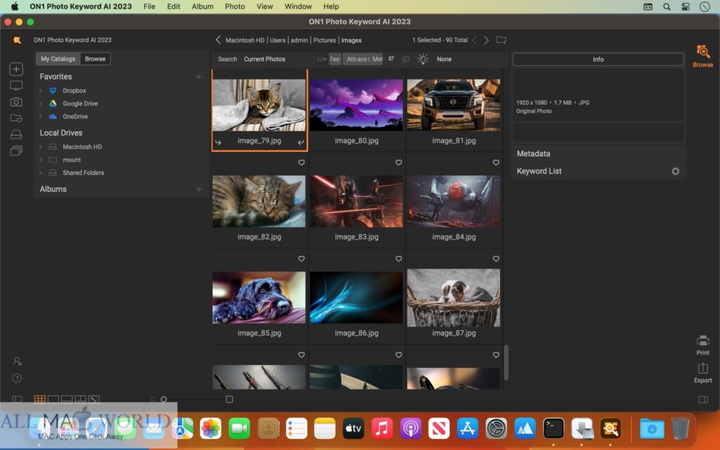 ON1 Photo Keyword AI 2023 for macOS Free Download