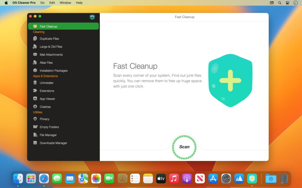 OS Cleaner Pro Disk Cleaner 10 for Mac Free Download