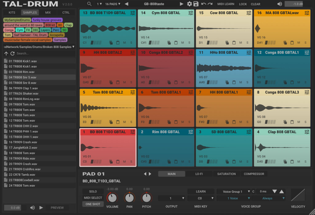 Togu Audio Line TAL-Drum 2 for Mac Free Download