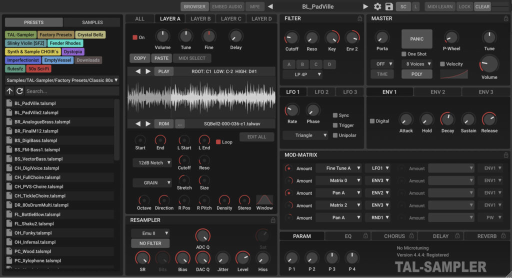 Togu Audio Line TAL-Sampler 4.5 for Mac Free Download