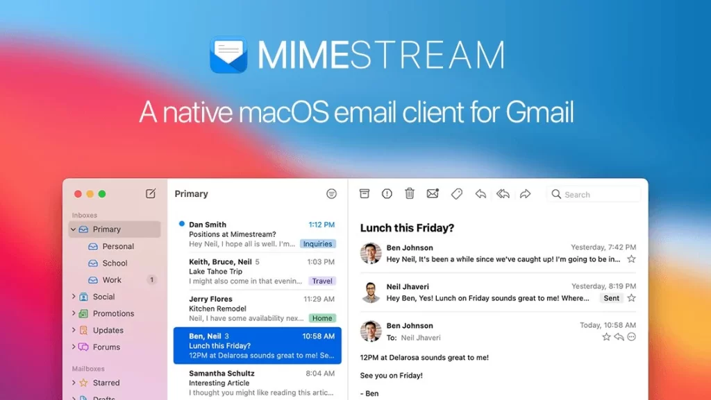 Mimestream 1.1.1 for Mac Free Download