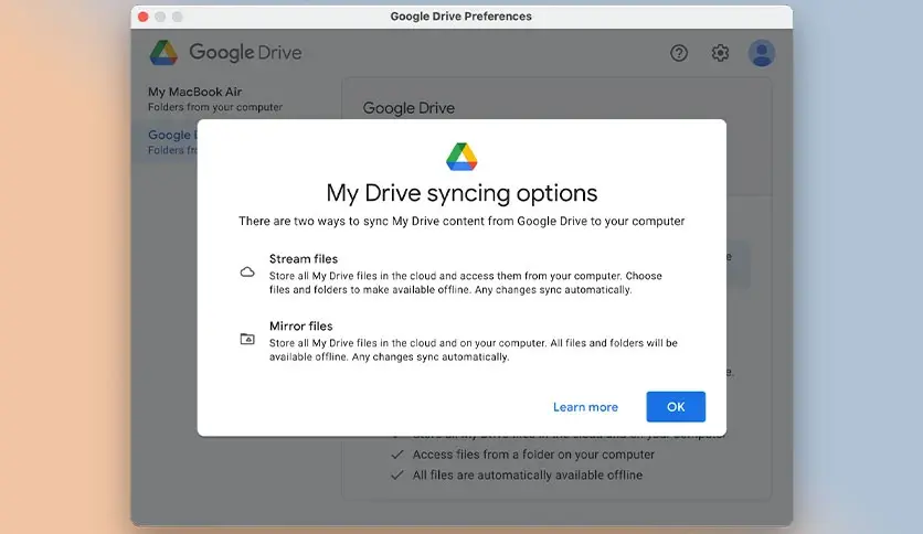 Google Drive 84.0.6 for macOS Free Download