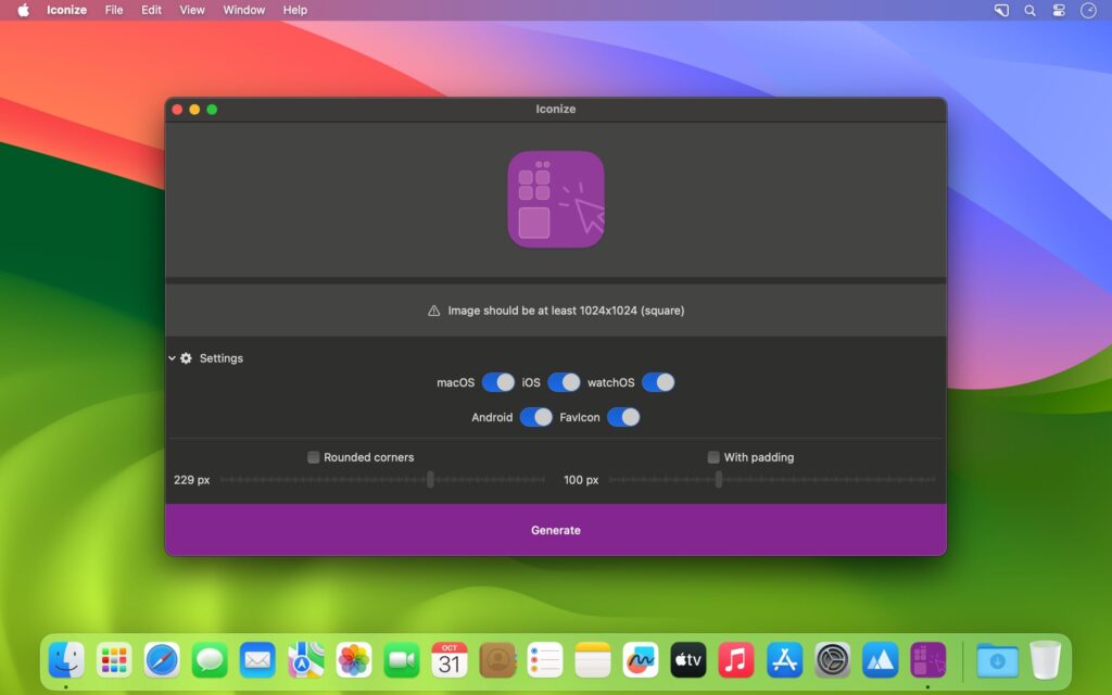 Iconize 1.2 for macOS Free Download