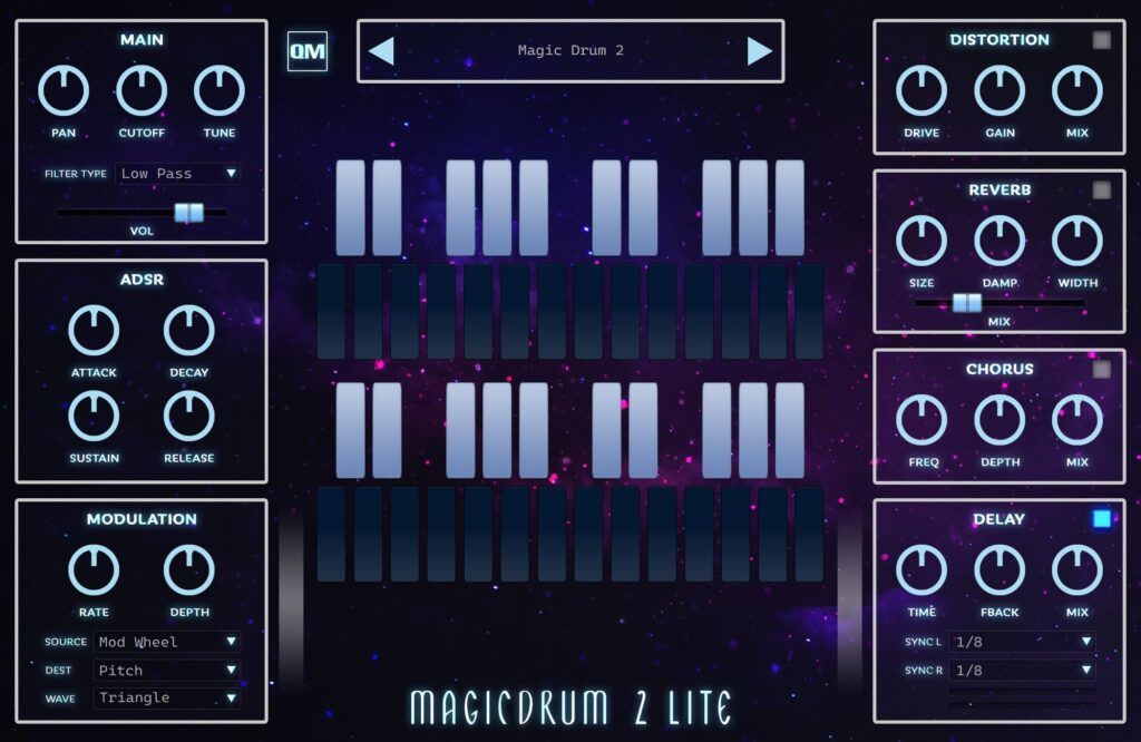 Quiet Music MAGICDRUM 2 v2.9.5 for macOS Free Download