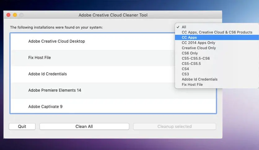 Adobe Creative Cloud Cleaner Tool 4.3.0.519 for Mac Free Download