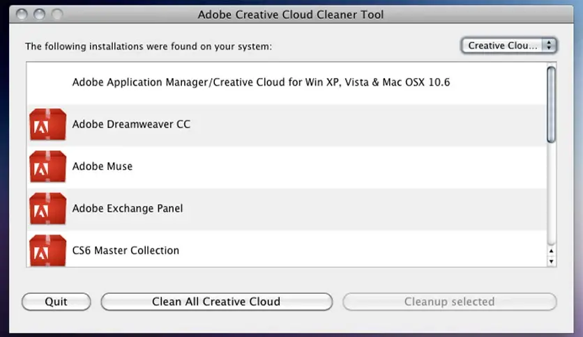 Adobe Creative Cloud Cleaner Tool 4.3.0.519 for macOS Free Download