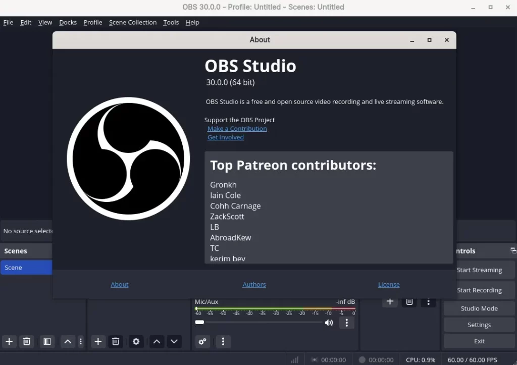 OBS Studio 30.0.2 for Mac Free Download