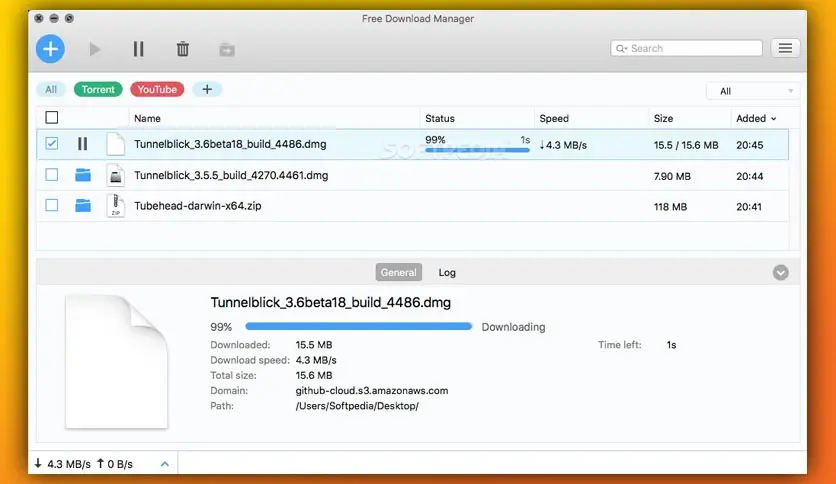 Free Download Manager (FDM) 6.20.0 for Mac Free Download