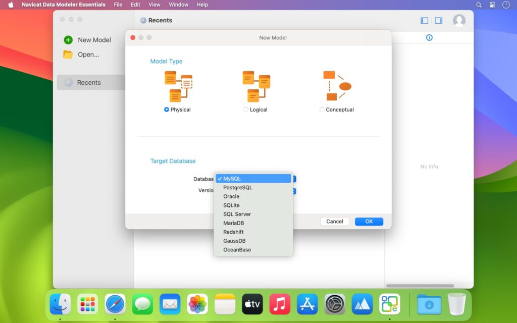 Navicat Data Modeler Ess 3.3.14 for macOS Free Download