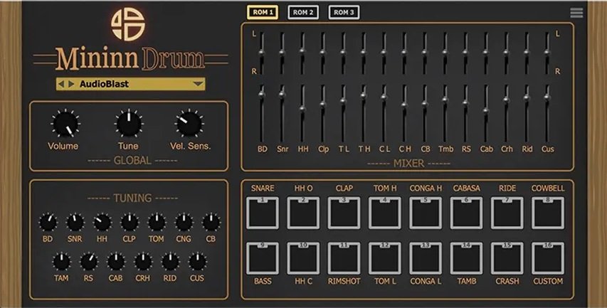Audio Blast Mininn Drum 1.1.0 for Mac Free Download