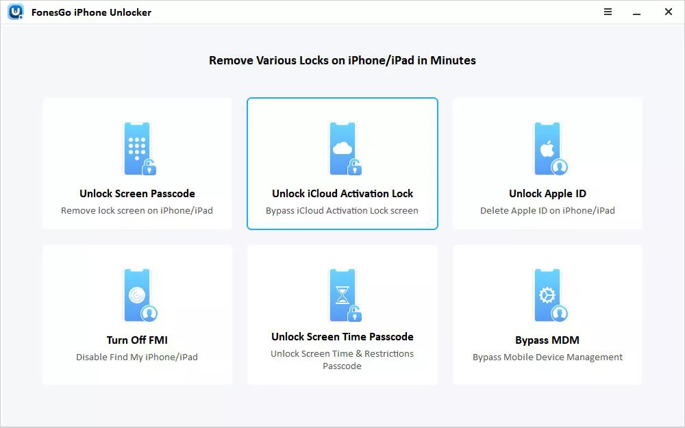 FonesGo iPhone Unlocker 6.0.0 for Mac Free Download