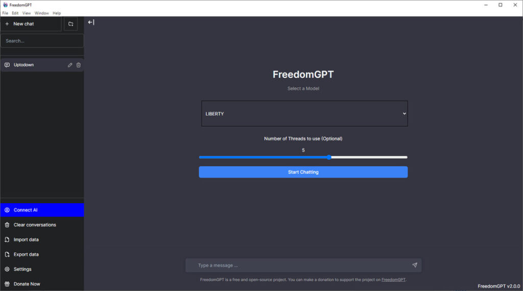 FreedomGPT 2.5.1 for Mac Free Download