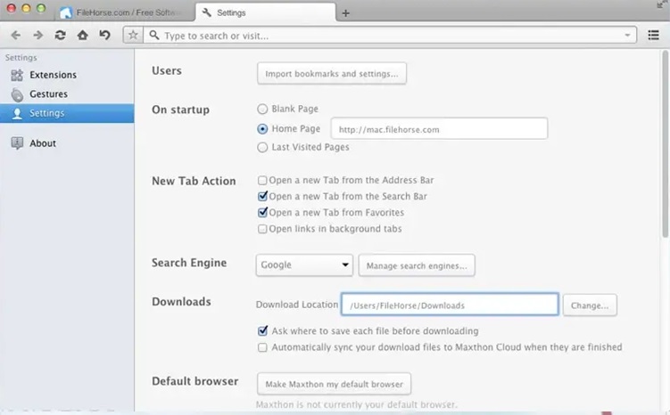 Maxthon Browser 7.1.7.8700 for macOS Free Download