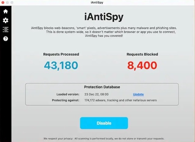 iAntiSpy 1.9 for Mac Free Download