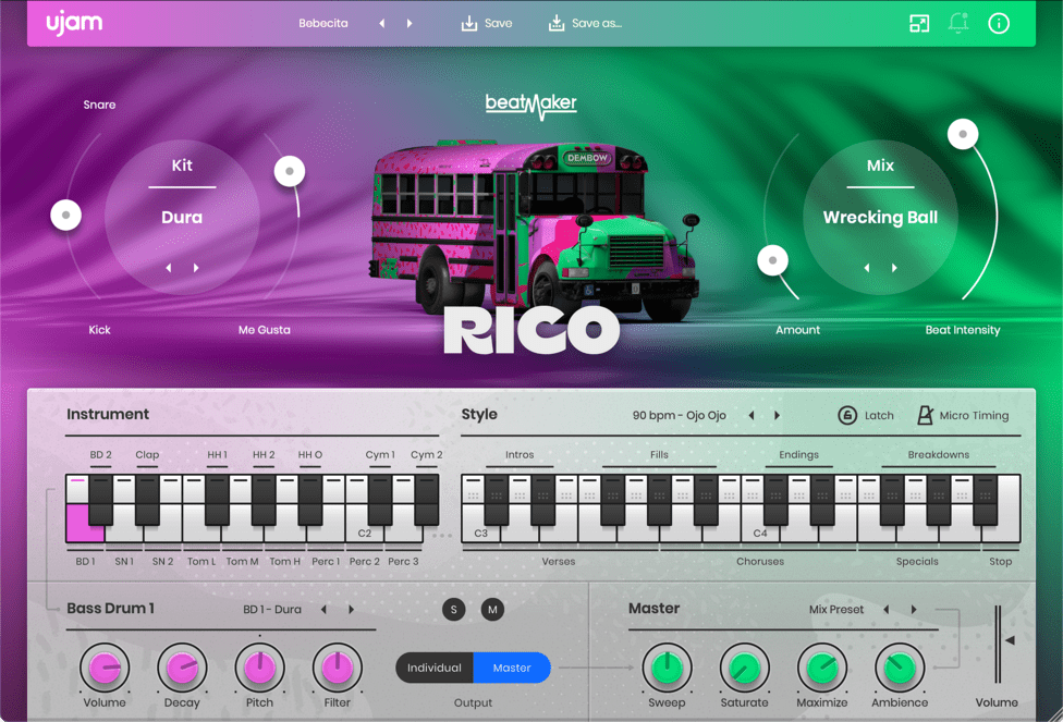 uJAM Beatmaker RICO 2.3.0 for Mac Free Download