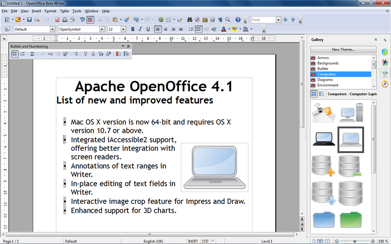 Apache OpenOffice 4.1.15 for Mac Free Download