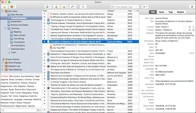 Zotero 6.0.35 for macOS Free Download