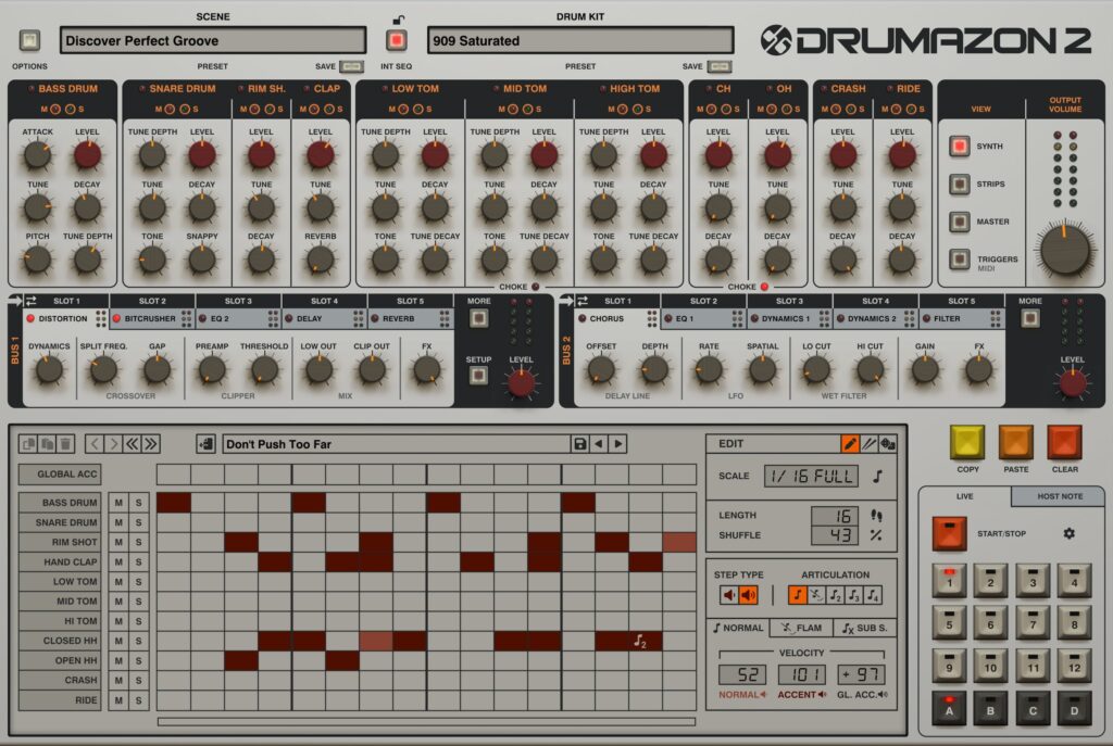 D16 Group Audio Software Drumazon 2 v2.0.5 for Mac Free Download